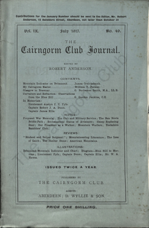 The Cairngorm Club Journal No 49 cover